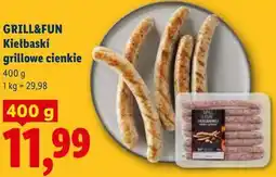 Lidl GRILL&FUN Kiełbaski grillowe cienkie oferta