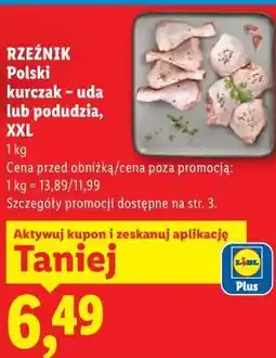 Lidl Polski kurczak - uda lub podudzia, XXL oferta