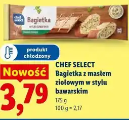 Lidl CHEF SELECT Bagietka z masłem ziołowym w stylu bawarskim oferta
