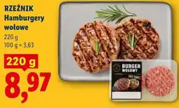 Lidl Rzeźnik Hamburgery wołowe oferta