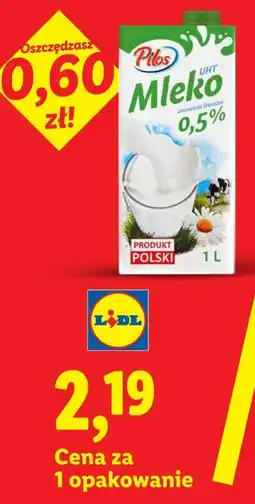 Lidl Pilos Mleko UHT 0,5% oferta