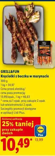 Lidl GRILL&FUN Kręciołki z boczku w marynacie oferta