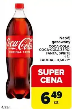Carrefour Express Napój gazowany COCA-COLA, COCA-COLA ZERO, FANTA, SPRITE oferta