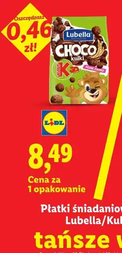 Lidl Płatki śniadaniowe Choco Kulki Lubella/Kubuś oferta