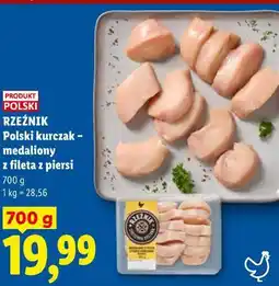 Lidl RZEŹNIK Polski kurczak - medaliony z fileta z piersi oferta