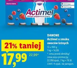Lidl Actimel o smaku owoców leśnych oferta