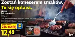 Lidl RZEŹNIK Duże burgery wołowe oferta
