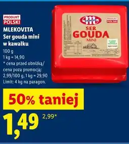 Lidl Ser gouda mini w kawałku oferta