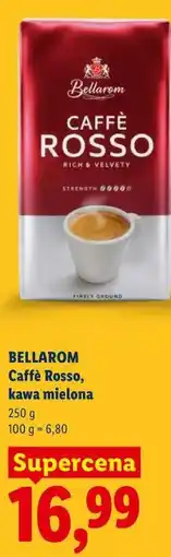 Lidl Caffè Rosso, kawa mielona BELLAROM oferta