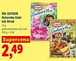 Lidl DR. OETKER Galaretka Gabi lub Shrek oferta