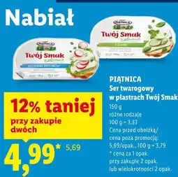 Lidl Ser twarogowy w plastrach Twój Smak oferta