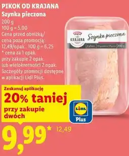 Lidl Szynka pieczona PIKOK OD KRAJANA oferta