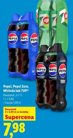 Lidl Pepsi, Pepsi Zero, Mirinda lub 7UP oferta