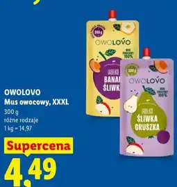 Lidl Mus owocowy, XXXL oferta
