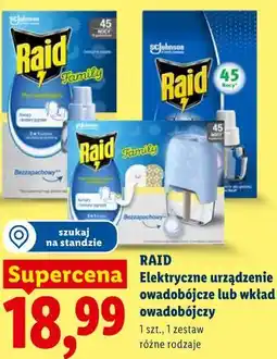 Lidl RAID Elektryczne urządzenie owadobójcze lub wkład owadobójczy oferta