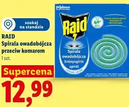 Lidl RAID Spirala owadobójcza przeciw komarom oferta