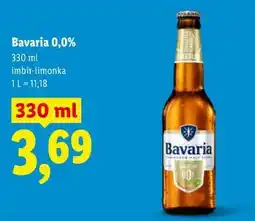Lidl Bavaria 0,0% imbir-limonka oferta