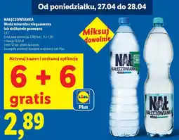 Lidl Nałęczowianka Woda mineralna niegazowana lub delikatnie gazowana oferta
