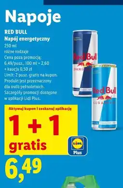 Lidl Napój energetyczny RED BULL oferta