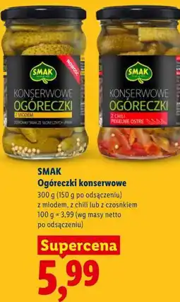 Lidl Ogóreczki konserwowe SMAK oferta
