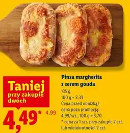 Lidl Pinsa margherita z serem gouda oferta