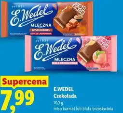 Lidl E.WEDEL Czekolada miso karmel lub biała brzoskwinia oferta