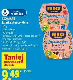 Lidl RIO MARE Sałatka z tuńczykiem oferta