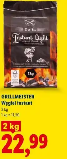 Lidl GRILLMEISTER Węgiel instant oferta