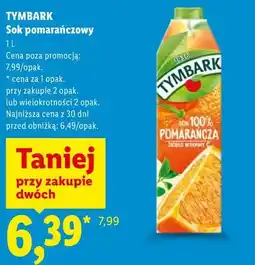 Lidl Tymbark Sok pomarańczowy oferta