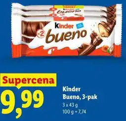 Lidl Kinder Bueno, 3-pak oferta