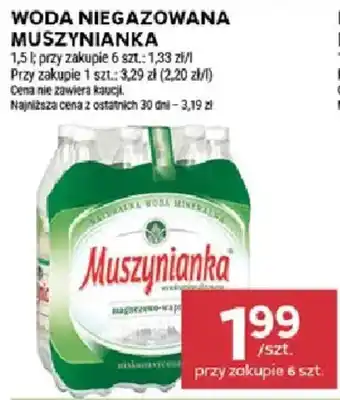 Woda niegazowana muszynianka
