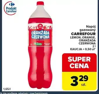 Globi Napój gazowany Carrefour Oranżada Czerwona oferta