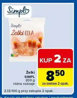 Carrefour Express Żelki cola Simpl oferta