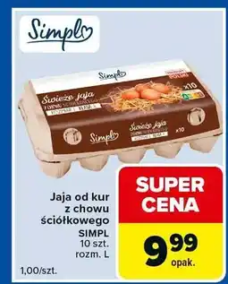 Carrefour Express Jaja od kur z chowu ściółkowego Simpl rozm. L oferta