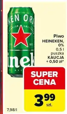 Carrefour Express Piwo Heineken 0% puszka oferta