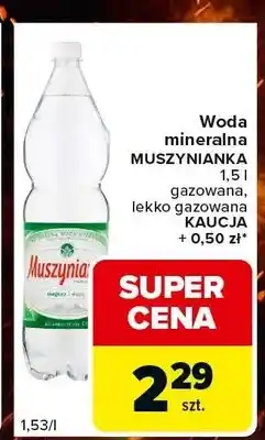 Carrefour Express Woda mineralna Muszynianka gazowana oferta