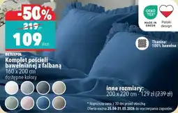 Biedronka DETEXPOL Komplet pościeli bawełnianej z falbaną oferta