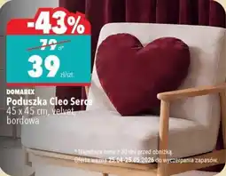 Biedronka DOMAREX Poduszka Cleo Serce oferta