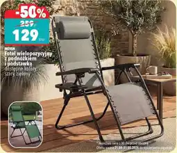 Biedronka MEVEN Fotel wielopozycyjny podnóżkiem i podstawką oferta