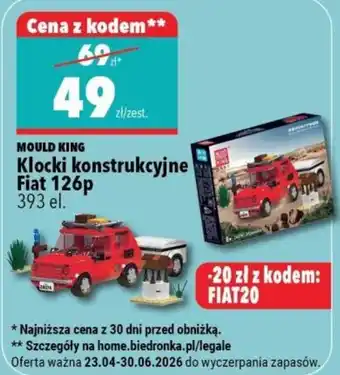 MOULD KING Klocki konstrukcyjne Fiat 126p