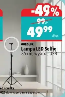 Biedronka GOLDLUX Lampa LED Selfie oferta