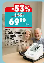 Biedronka Ciśnieniomierz naramienny PM-02 mankiet 22-40 cm, pamięć 240 pomiarów oferta