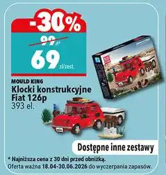 Biedronka Klocki konstrukcyjne Fiat 126p 393 el oferta