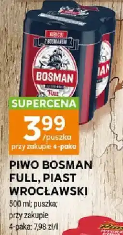 Stokrotka Market Piwo bosman full, piast wrocławski oferta