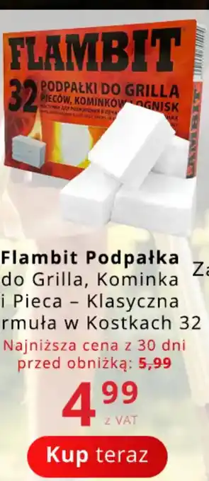 Flambit podpałka do grilla, kominka i pieca