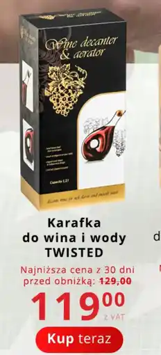 Poczta Polska Karafka do wina i wody Twisted oferta