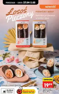 Biedronka Sushi Sakura Double Wrap pieczony łosoś i serek z jalapeño oferta