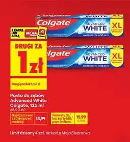 Biedronka Pasta do zębów Advanced White Colgate oferta