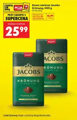 Biedronka Kawa mielona Jacobs Krönung oferta