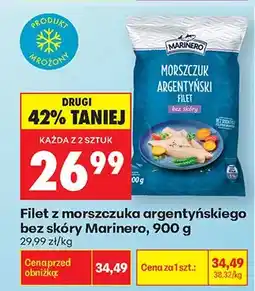 Biedronka Filet z morszczuka argentyńskiego bez skóry Marinero oferta